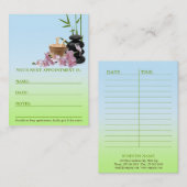 WELLNESS-CENTER & Beauty Resort Terminkarte (Vorne/Hinten)