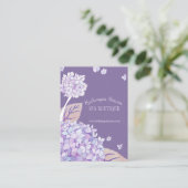 Wellness-Center-Bestellungskarte von Lush Hydrange Terminkarte (Stehend Vorderseite)