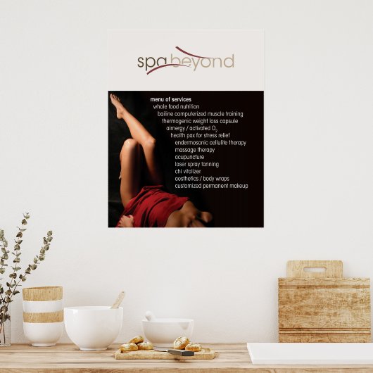 Wellness-Center Beyond Window Poster (Küche)