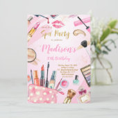 Wellness-Center Birthday Invites Einladung (Stehend Vorderseite)