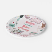 Wellness-Center Birthday Pamper Party Geburtstag Pappteller (Schrägansicht)