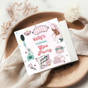Wellness-Center Birthday Pamper Party Geburtstag Serviette