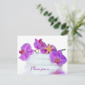 Wellness-Center Birthday Party Einladung (Stehend Vorderseite)