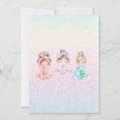 Wellness-Center Birthday Party Einladung (Rückseite)