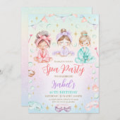 Wellness-Center Birthday Party Einladung (Vorne/Hinten)