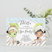 WELLNESS-CENTER Birthday Party Einladung (Stehend Vorderseite)