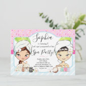 WELLNESS-CENTER Birthday Party Einladung (Stehend Vorderseite)