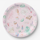 Wellness-Center Birthday Party Paper Plate Pappteller (Vorderseite)