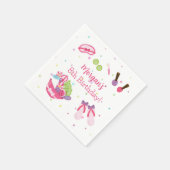 Wellness-Center Birthday Party Serviette (Ecke)