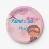 Wellness-Center Birthday Paty Pappteller (Vorderseite)