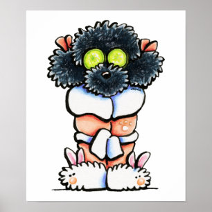 Wellness-Center Black Poodle Poster