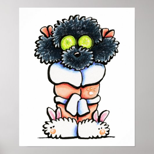 Wellness-Center Black Poodle Poster (Vorne)
