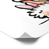 Wellness-Center Black Poodle Poster (Ecke)