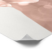 Wellness-Center Body Pink Rose Gray Beauty Studio Poster (Ecke)