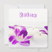 Wellness-Center Brautparty Einladung (Vorderseite)