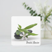 Wellness-Center Brautparty Einladung (Stehend Vorderseite)