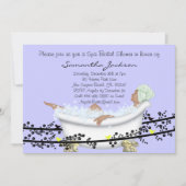 Wellness-Center Bride Brautparty Einladung (Vorderseite)