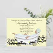 Wellness-Center Bridge Brautparty Einladung (Stehend Vorderseite)