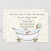 Wellness-Center Bridge Brautparty Einladung (Vorne/Hinten)