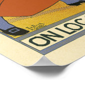 Wellness-Center Cafe Vintage französische Werbung Poster (Ecke)