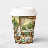 Wellness-Center Cat Themenbehandlung für Katzen Li Pappbecher (Vorderseite)