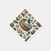 Wellness-Center Cat Themenbehandlung für Katzen Li Serviette (Ecke)