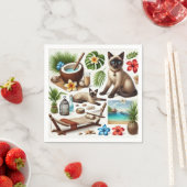 Wellness-Center Cat Themenbehandlung für Katzen Li Serviette (Beispiel)