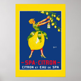 Wellness-Center Citron Vintage Poster