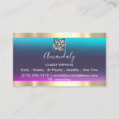 Wellness-Center-Code-Logo für den Body Sclupting S Visitenkarte (Rückseite)