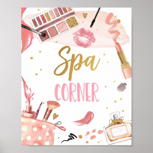 Wellness-Center Corner Party Makeup Glamour Girl B Poster (Vorne)