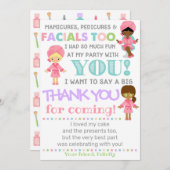 Wellness-Center Danke Karte | Wellness-Center Birt (Vorne/Hinten)