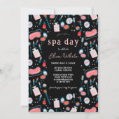 Wellness-Center Day Bridal Bachelorette Beauty Mak Einladung (Vorderseite)