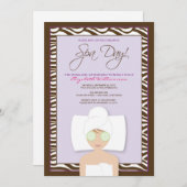 Wellness-Center Day Bridal Shower Invitation (Lave Einladung (Vorne/Hinten)