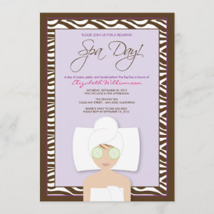 Wellness-Center Day Bridal Shower Invitation (Lave Einladung