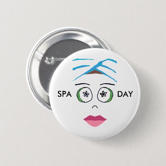 WELLNESS-CENTER DAY Button (Vorne & Hinten)