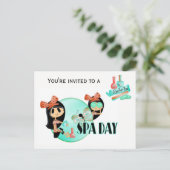 Wellness-Center Day Einladungspostkarte (Stehend Vorderseite)