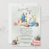 Wellness-Center Day Junggeselinnen-Abschied Einladung (Vorderseite)