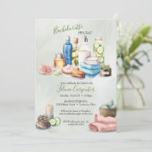 Wellness-Center Day Junggeselinnen-Abschied Einladung (Stehend Vorderseite)