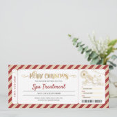 Wellness-Center Day Massage Weihnachtsgeschenk Tic Einladung (Stehend Vorderseite)