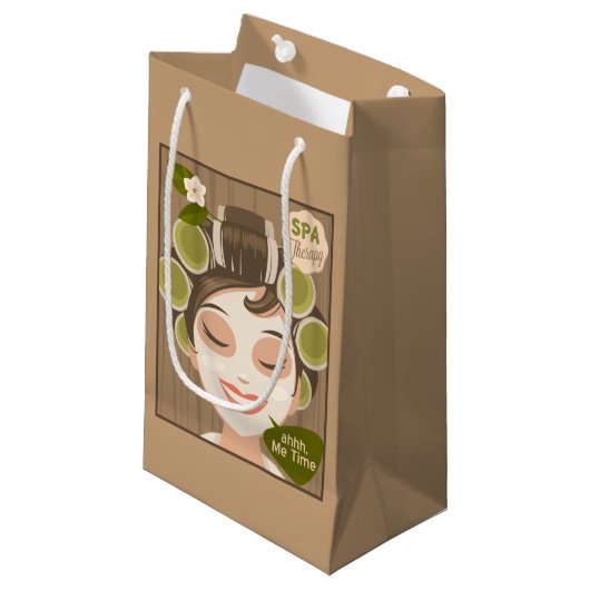 Wellness-Center Day Me Time Geschenktaschen Kleine Geschenktüte (Vorderseite Schrägansicht)