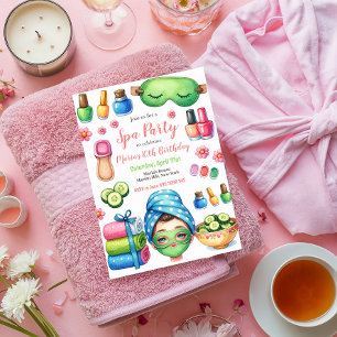 Wellness-Center Day Party Geburtstagsparty Einladung