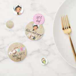 Wellness-Center Day Party Table Confetti Konfetti