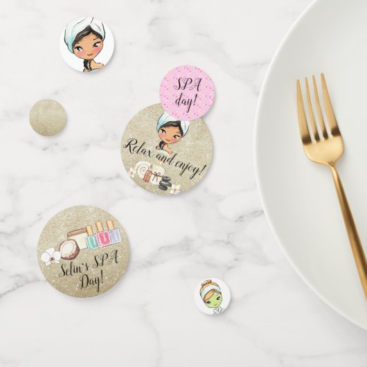 Wellness-Center Day Party Table Confetti Konfetti (Gruppe)