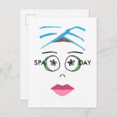 Wellness-Center Day Postkarte (Vorne/Hinten)