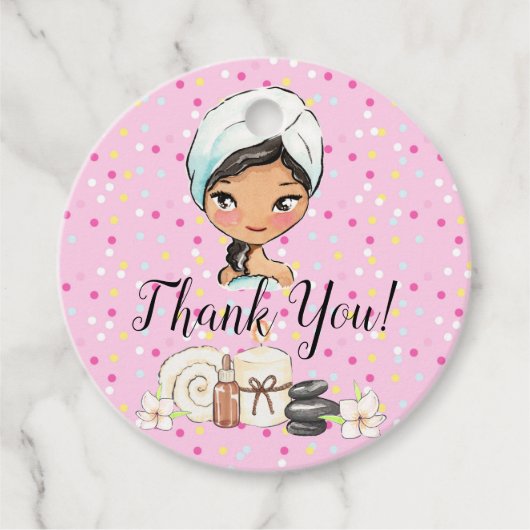 Wellness-Center Day Vielen Dank Geschenkanhänger (Vorderseite)