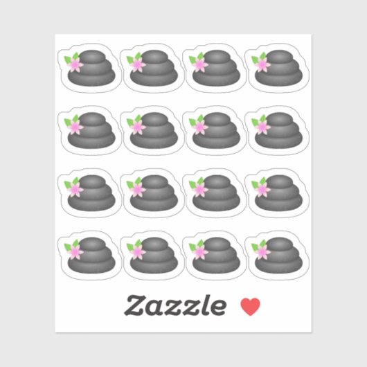 Wellness-Center Day Zen Stones Relaxing Day Bujo P Aufkleber (Blatt)