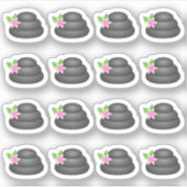 Wellness-Center Day Zen Stones Relaxing Day Bujo P Aufkleber (Vorderseite)