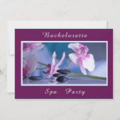 Wellness-Center Dekorationen Bachelorette Wellness Einladung (Vorderseite)
