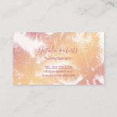 Wellness-Center der Spray Tan Tropical Palm Beach  Visitenkarte (Rückseite)