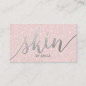 Wellness-Center des Pflegesalons Esthetician Pink Terminkarte (Vorderseite)